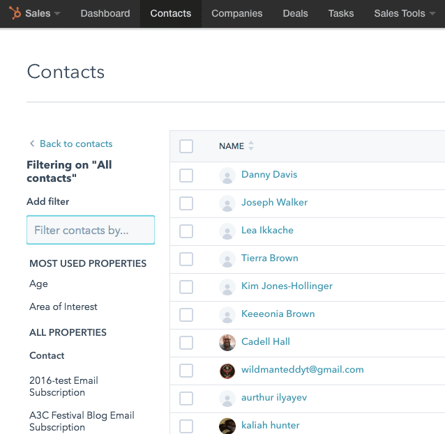 Add filters for your HubSpot account